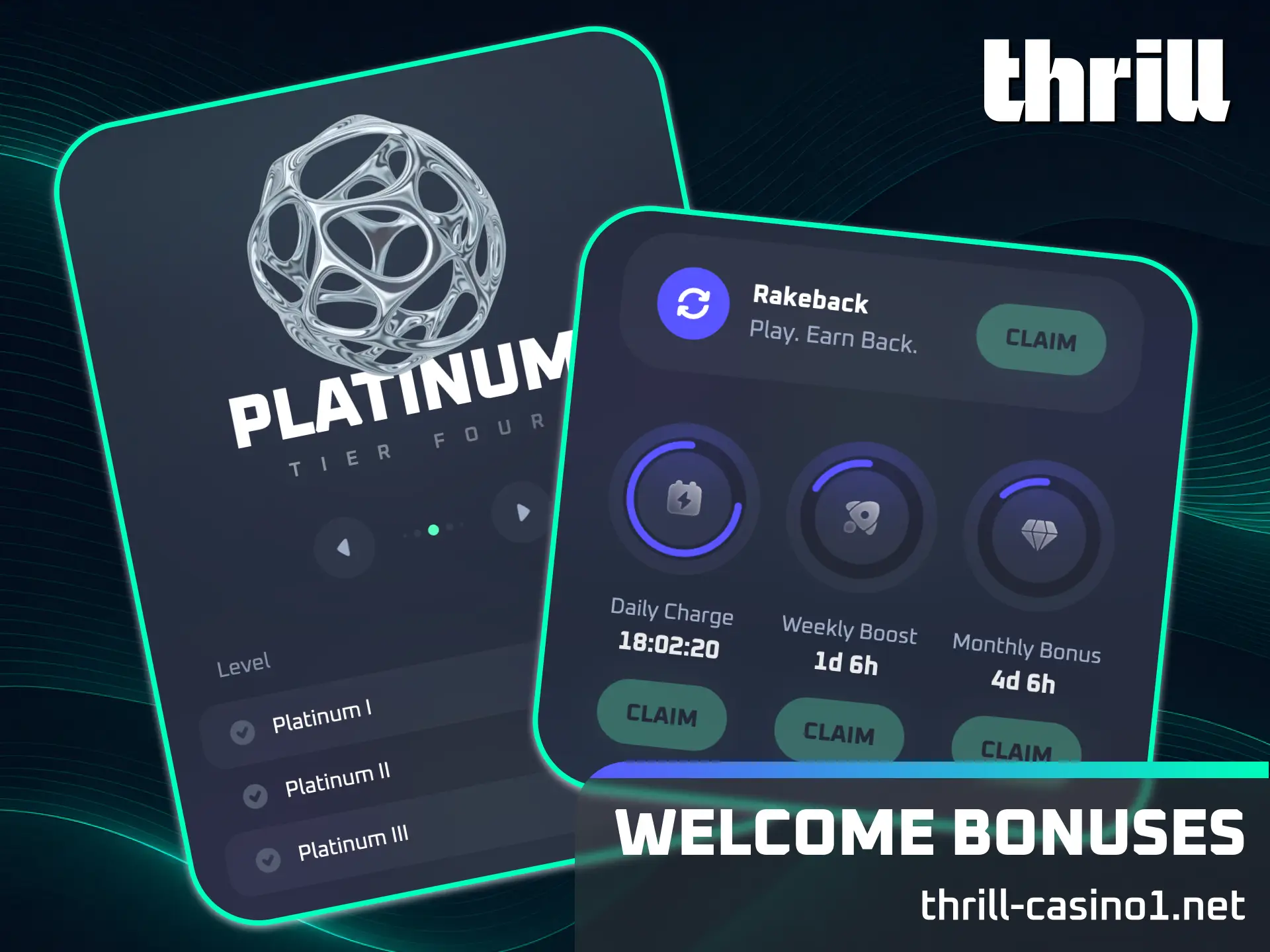 Activate generous welcome bonuses available after installing the Thrill PWA now.
