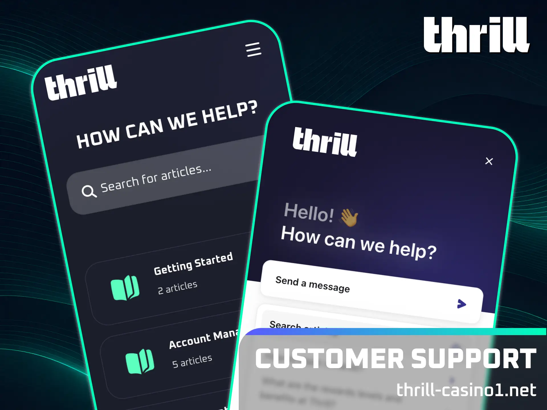 Contact helpful experts through various official Thrill customer support channels.