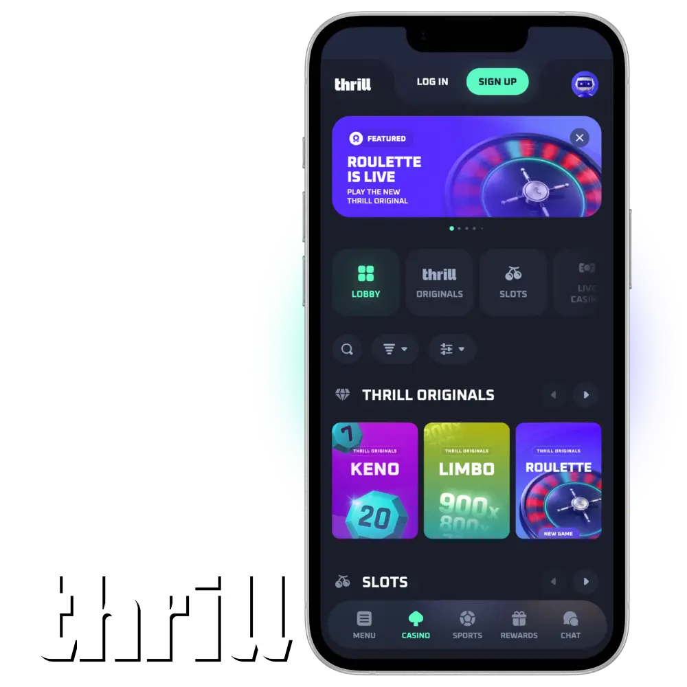 Download the official Thrill app for Android and iOS mobile devices.