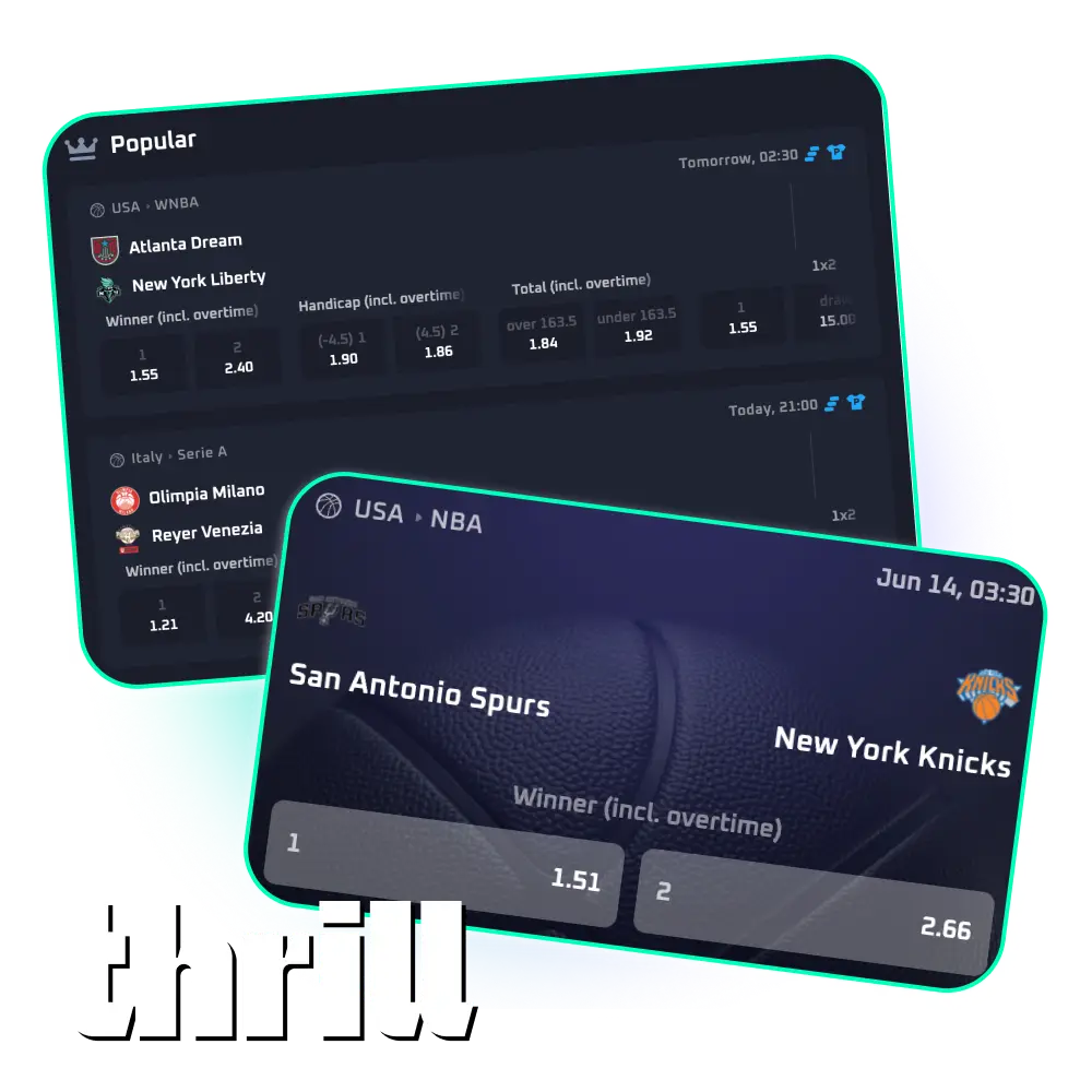 Start your journey and try Thrill basketball betting online in India today.