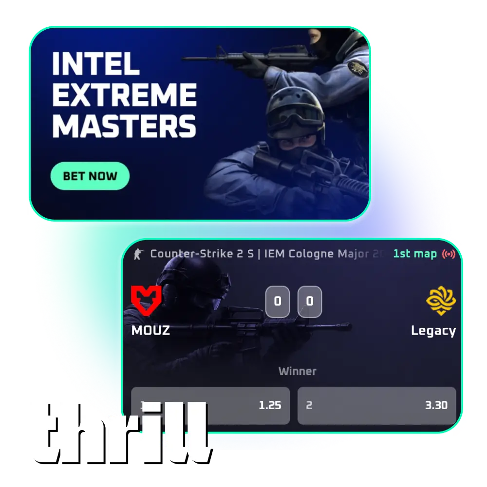 Explore competitive markets and try Thrill esports betting in India right now.