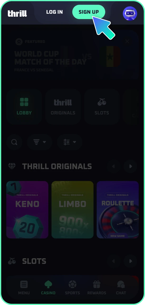 Launch the newly installed software on your smartphone, open the app, and tap register to get started.