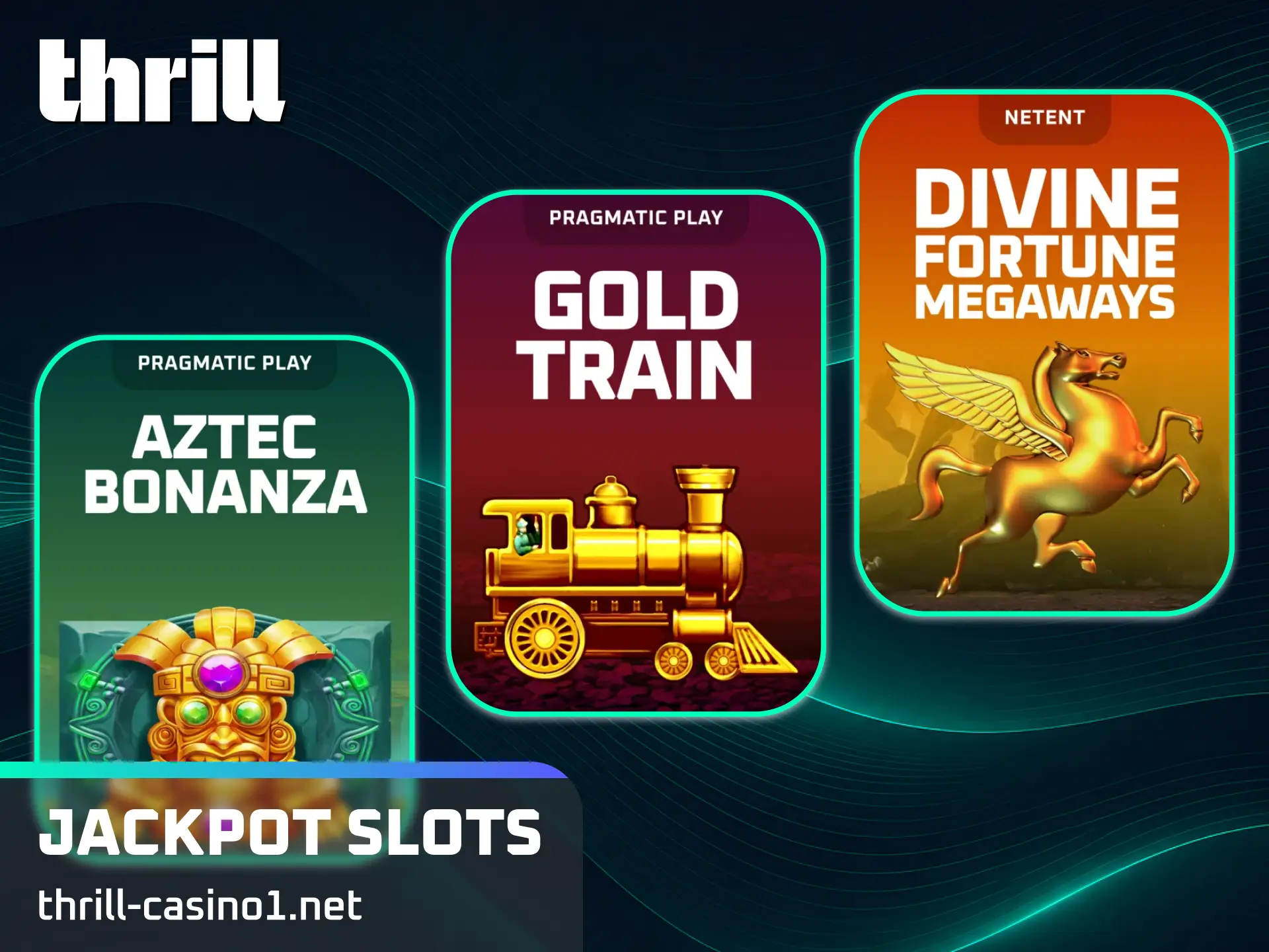 Chase life-changing prize pools on premium jackpot slots via the Thrill slots website.