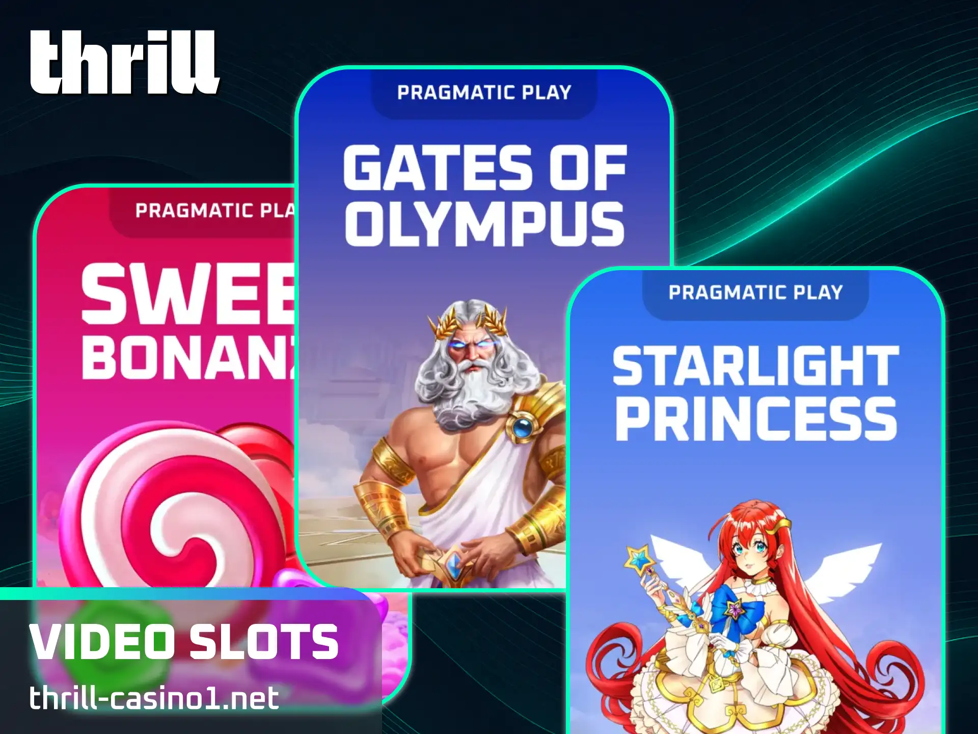 Spin modern cinematic video slots with immersive graphics on the Thrill slots platform.